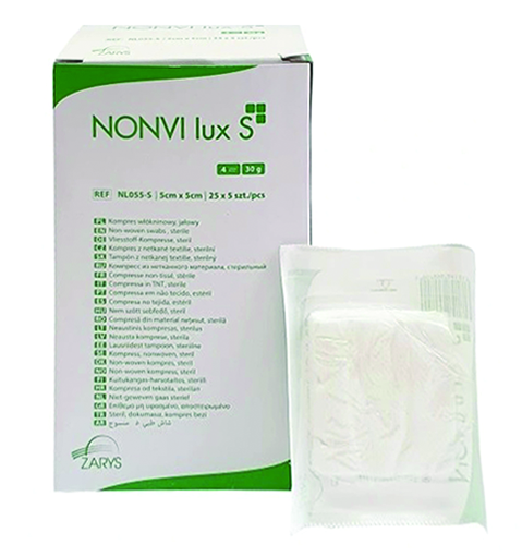 COMPRESSE TNT 4 strati - Misura cm 10X10 STERILE - Confezione da 50 Pz.