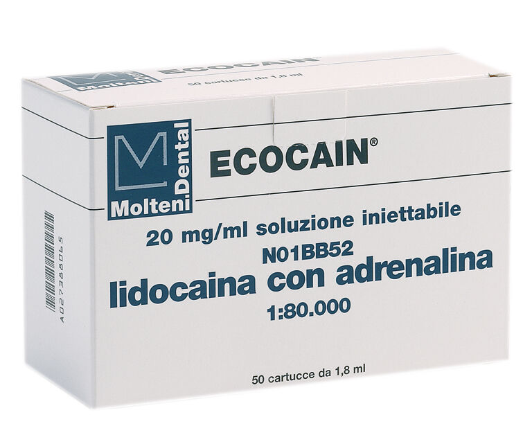 ECOCAIN 20MG/ML 1:80000 X50 MOLTENI