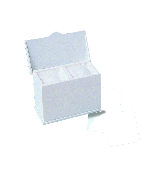 DISTRIBUTORE PER GARZE IN COMPRESSE Bianco a 2 scomparti