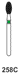 FRESE DIAMANTATE GRANA GROSSA 3 PZ. FIG. 379 Nr. 277 ISO 277 024